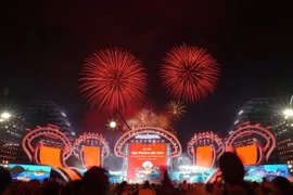 Toàn cảnh Lễ hội Hoa Phượng Đỏ 2024 “Hải Phòng - Bừng sáng miền di sản”. (Ảnh: Hoàng Ngọc/TTXVN)
