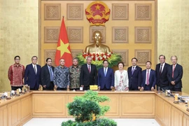 Thủ tướng Phạm Minh Chính tiếp Hội đồng Tư vấn Kinh doanh ASEAN (ASEAN BAC). (Ảnh: Dương Giang/TTXVN)