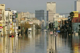 Bão Katrina gây ngập lụt tại New Orleans. (Nguồn: CBS News)