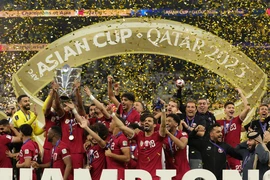Đội tuyển Qatar vô địch Asian Cup 2023. (Nguồn: THX)