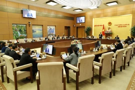 Quang cảnh phiên khai mạc phiên họp thứ 29 của Ủy ban Thường vụ Quốc hội. (Ảnh: Nhan Sáng/TTXVN)