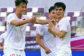 U23 Việt Nam vào tứ kết U23 châu Á 2024. (Ảnh: TTXVN phát)