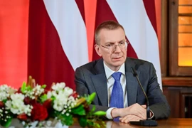 Tổng thống Latvia Edgars Rinkevics. (Ảnh: AFP/TTXVN)
