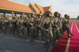 Diễn tập quân sự Rồng Vàng lần thứ 6 tại Campuchia. (Nguồn: AP)