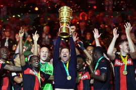 Bayer Leverkusen giành Cúp Quốc gia, hoàn tất cú đúp danh hiệu ở mùa này. (Nguồn: Reuters)