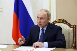 Tháng 2/2023, Tổng thống Nga Vladimir Putin đã ký luật cấm sử dụng các từ nước ngoài có từ đồng nghĩa trong tiếng Nga trong các văn bản chính thức. (Ảnh minh họa: AFP/TTXVN)
