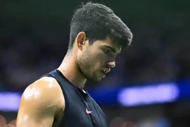 Carlos Ancaraz bị loại ngay từ vòng 2 US Open 2024. (Nguồn: X)