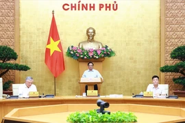 Thủ tướng Phạm Minh Chính chủ trì Phiên họp Chính phủ thường kỳ tháng 8 năm 2024. (Ảnh: Dương Giang/TTXVN)