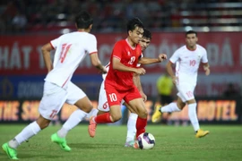 U20 Việt Nam (áo đỏ) không thể giành suất tham dự Vòng chung kết U20 châu Á 2025. (Nguồn: VFF)