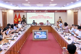 Hội nghị giao ban cấp ủy sơ kết công tác 9 tháng và triển khai nhiệm vụ 3 tháng cuối năm 2024 của Đảng ủy TTXVN. (Ảnh: An Đăng/TTXVN)