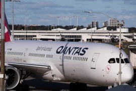 Máy bay của hãng hàng không Qantas (Australia). (Ảnh: THX/TTXVN)