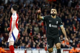 Salah giúp Liverpool thoát thua trước Arsenal. (Nguồn: Getty Images)