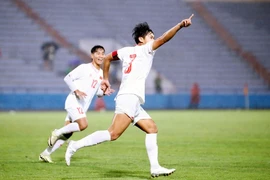 U17 Việt Nam giành quyền tham dự Vòng chung kết U17 châu Á 2025. (Ảnh: Tạ Toàn/TTXVN)