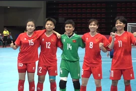 Futsal nữ Việt Nam sớm vào chung kết Futsal nữ Đông Nam Á 2024. (Nguồn: VFF)