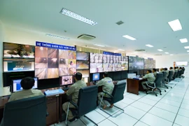 Hệ thống điều hành, giám sát giao thông qua Hầm Cổ Mã của Tập đoàn Đèo Cả. (Ảnh: Việt Hùng/Vietnam+)