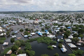 Cảnh ngập lụt tại Hiran, Somalia ngày 15/11/2023. (Ảnh: AA/TTXVN)