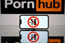Pornhub, Stripchat và XVideos phải đối mặt với các quy tắc chặt chẽ hơn theo luật kiểm duyệt nội dung chặt chẽ của EU. (Nguồn: AFP)