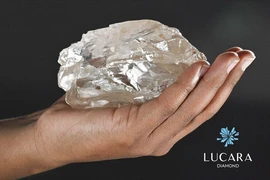 Viên kim cương khổng lồ nặng 2.492 carat được tìm thấy tại Botswana. (Nguồn: Lucara Diamon)