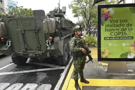 Binh sỹ Colombia. (Ảnh: AFP)