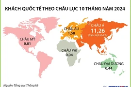 10 tháng năm 2024: Khách quốc tế đến Việt Nam tăng hơn 40%