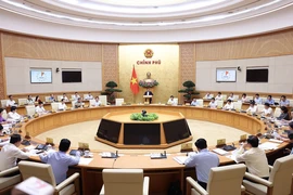 Quang cảnh Phiên họp Chính phủ thường kỳ tháng 4 năm 2024. (Ảnh: Dương Giang/)-TTXVN