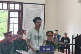 Bị cáo Hà Văn Tuấn tại phiên tòa xét xử. (Ảnh: Vũ Hà/ TTXVN)