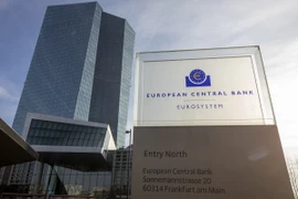 Trụ sở Ngân hàng Trung ương Châu Âu (ECB) ở Frankfurt am Main, Đức. (Ảnh: AFP/TTXVN)