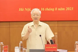 Tổng Bí thư Nguyễn Phú Trọng. (Ảnh: Trí Dũng/TTXVN)