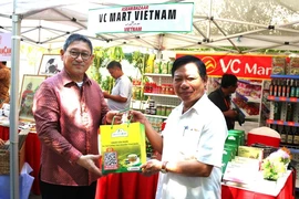 Gian hàng Việt Nam tại hội chợ văn hóa và ẩm thực Bazaar ASEAN. Ảnh minh họa. (Ảnh: Hoàng Minh/TTXVN)