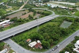 Cao tốc Mỹ An-Cao Lãnh sẽ kết nối với nút giao An Bình, thuộc xã An Bình, huyện Cao Lãnh. (Ảnh: Nhựt An/TTXVN)