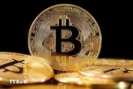 Đồng tiền điện tử bitcoin. (Ảnh: Getty Images/TTXVN)