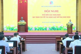 Quang cảnh hội nghị. (Nguồn: Bộ Tài nguyên và Môi trường)