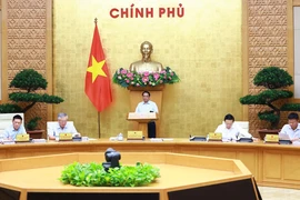 Thủ tướng Phạm Minh Chính chủ trì phiên họp Chính phủ chuyên đề về xây dựng pháp luật tháng 9 năm 2024. (Ảnh: Dương Giang/TTXVN)