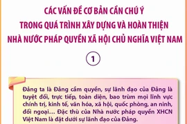 Các vấn đề cơ bản cần chú ý trong quá trình xây dựng Nhà nước pháp quyền XHCN 