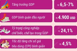 Các chỉ tiêu chủ yếu phát triển kinh tế-xã hội năm 2025 