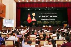 Quang cảnh Kỳ họp thứ 20, Hội đồng Nhân dân Thành phố Hồ Chí Minh. (Ảnh: Xuân Khu/TTXVN)