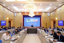 Phiên họp Hội đồng Thẩm định liên ngành Báo cáo nghiên cứu khả thi Dự án đầu tư xây dựng đường cao tốc Dầu Giây-Tân Phú (giai đoạn 1), ngày 4/3. (Ảnh: Vietnam+)