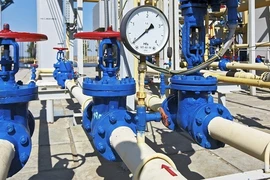 Trong ảnh: Hệ thống đường ống dẫn khí đốt của Tập đoàn Gazprom (Nga). Ảnh: EPA/TTXVN