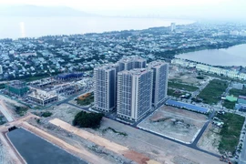 Khu chung cư Nhà ở xã hội Bàu Tràm (quận Liên Chiểu, thành phố Đà Nẵng) tiếp tục triển khai các block mới để phục vụ nhu cầu của công nhân, người lao động thành phố. (Ảnh: Quốc Dũng/TTXVN)