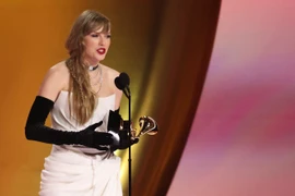 Taylor Swift lập kỷ lục là nghệ sỹ giành nhiều "Album của năm" nhất trong lịch sử giải Grammy. (Nguồn: Reuters)