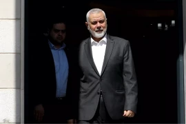 Người đứng đầu phong trào Hồi giáo Hamas Ismail Haniyeh tại Doha, Qatar, ngày 13/2. (Ảnh: AFP/TTXVN)