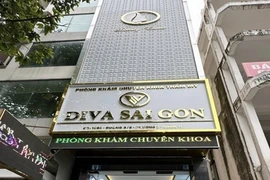 Phòng khám thẩm mỹ Diva Sài Gòn tại 1390 đường 3 Tháng 2, Phường 2, Quận 11, Thành phố Hồ Chí Minh, trốn tránh trách nhiệm khi khách hàng bị tai biên sau phẫu thuật. (Ảnh: TTXVN phát)