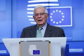 Người đứng đầu chính sách đối ngoại của Liên minh châu Âu (EU), ông Josep Borrell trong một cuộc họp báo. (Ảnh: THX/TTXVN)