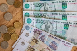 Đồng ruble của Nga. (Ảnh: THX/TTXVN)