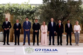 Các nhà lãnh đạo G7 chụp hình lưu niệm (Nguồn: X)