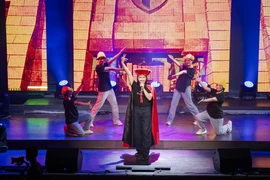 Vở nhạc kịch "Shrek" sẽ phục vụ khoảng hơn 10.000 khán giả tại Hà Nội và Thành phố Hồ Chí Minh. (Ảnh: PV/Vietnam+) 
