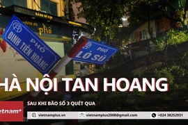 Toàn cảnh: Hà Nội tan hoang sau khi bão số 3 quét qua