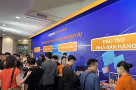 Doanh số thương mại điện tử bán lẻ của Việt Nam có mức tăng trưởng trung bình khoảng 20% trong 10 năm qua. (Ảnh: Đức Duy/Vietnam+)
