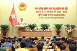 Ông Trần Sỹ Thanh phát biểu, giải trình tại Kỳ họp thứ Hai Mươi, Hội đồng Nhân dân thành phố Hà Nội. (Ảnh: hanoi)