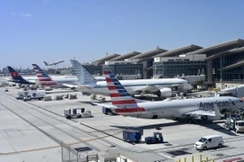 Máy bay tại Sân bay Quốc tế Los Angeles, bang California, Mỹ. (Ảnh: AFP/TTXVN)